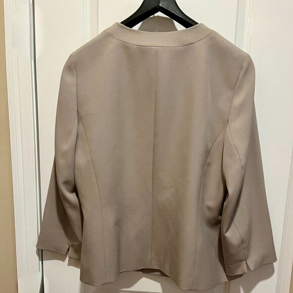 Nipon Boutique Tan Blazer 16W with Grommet Detail - Picture 3 of 7